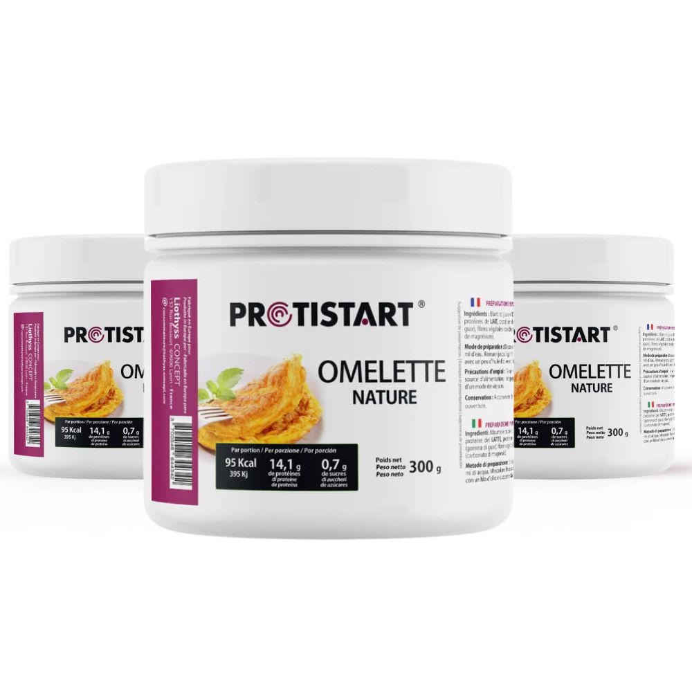 Set de 3 - Tortilla proteica natural PROTISTART - Bote 300g